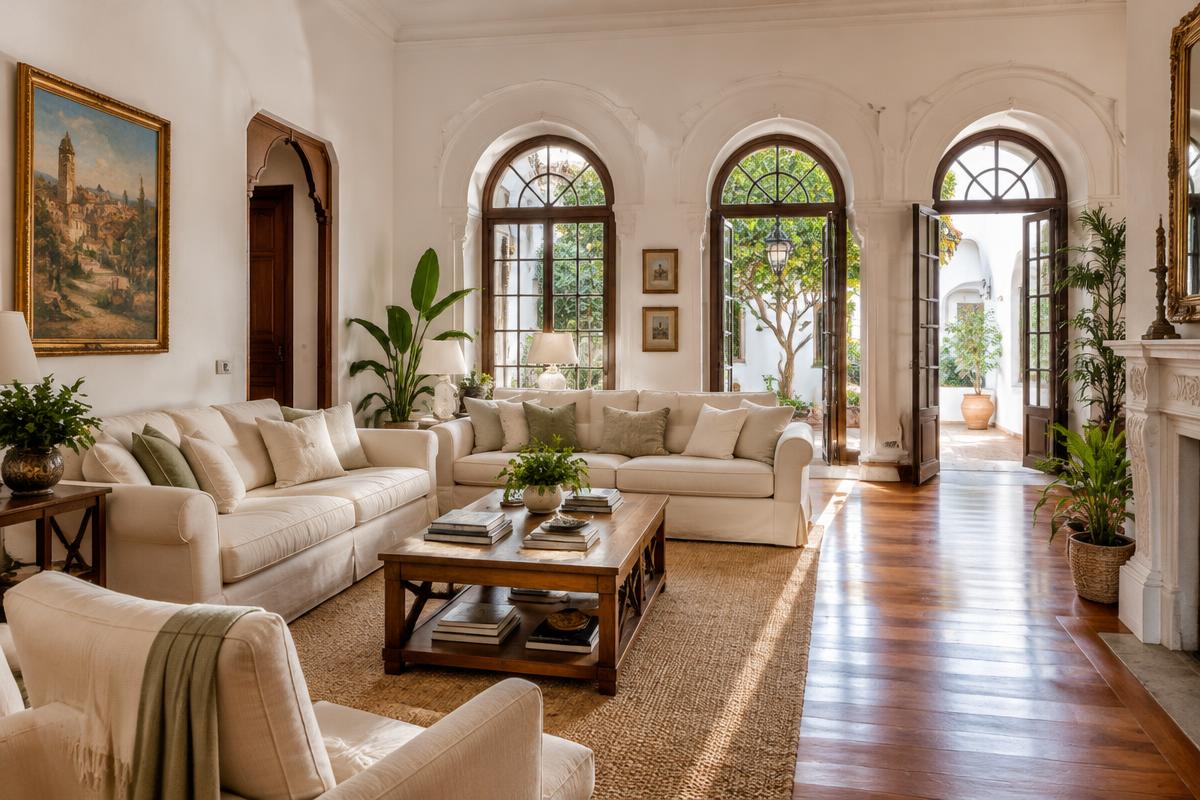 Interior de vivienda señorial en Jerez